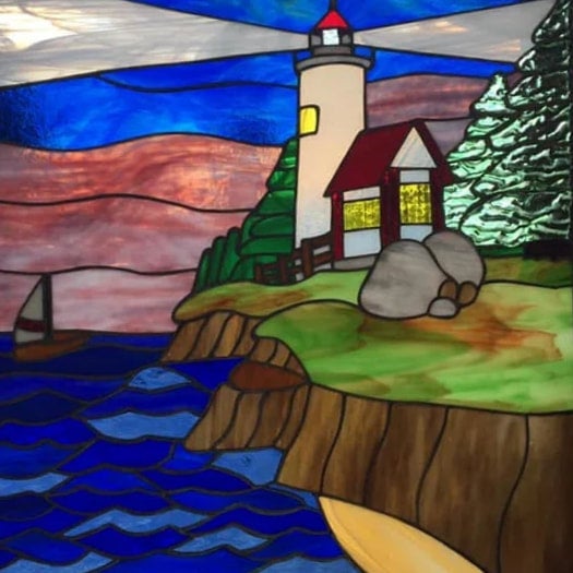 Stained Glass Class, Wednesdays and Sundays. Eastern Wind Glass